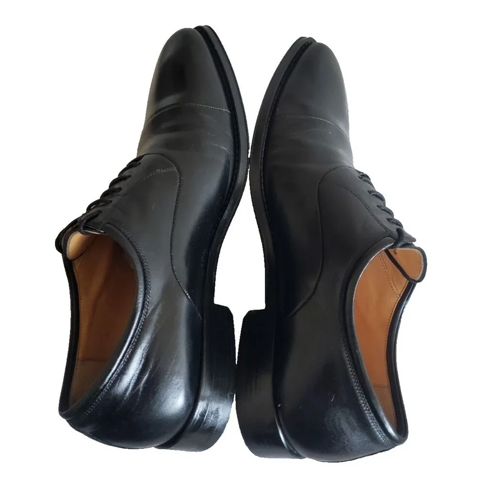 Magnanni Mayon Cap Toe Oxford Leather Shoes $550 Men's Size 8D Made in Spain